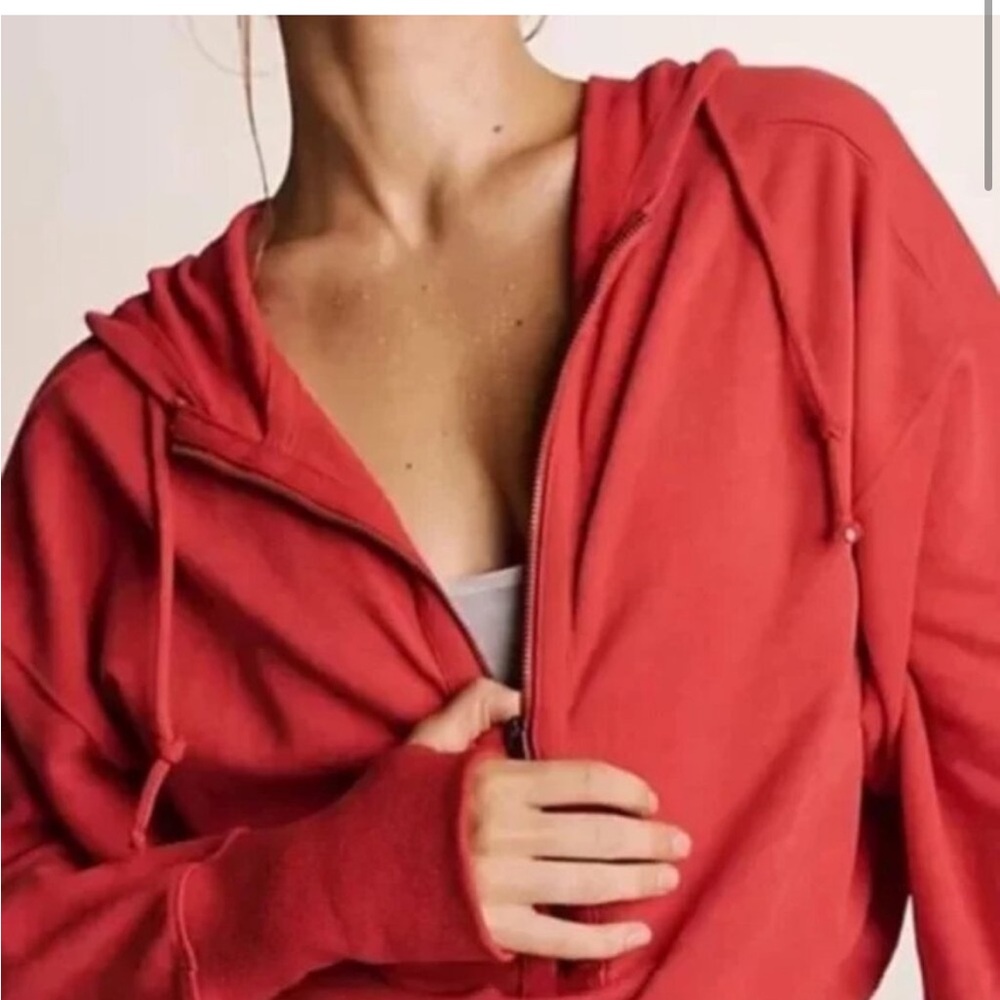 Free People FP Movement Training Day jumpsuit M Red Heather - Picture 13 of 15
